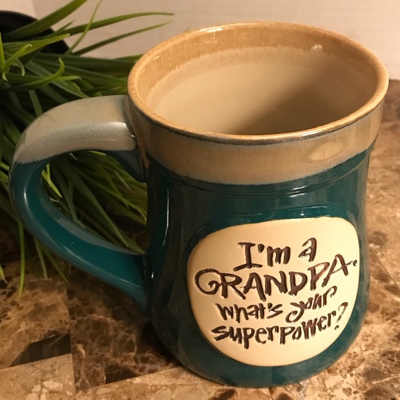 burton Burton “Im A Grandpa Whats Your Super Power” Ceramic Mug Cup - Picture 9 of 9